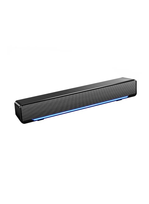 V-196 USB Wired Computer Speaker Bar Stereo Subwoofer Powerful Music Player Bass Surround Sound Box 3.5mm Audio Input for PC Laptop Smartphone Tablet MP3 MP4
