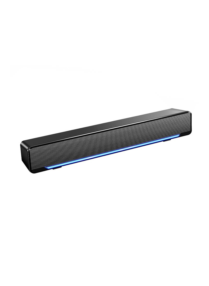 Generic - V-196 USB Wired Computer Speaker Bar Stereo Subwoofer Powerful Music Player Bass Surround Sound Box 3.5mm Audio Input for PC Laptop Smartphone Tablet MP3 MP4 - Image 1