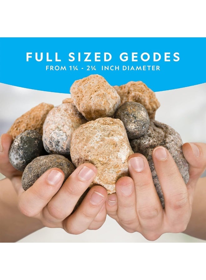 Break Open 10 Premium Geodes Includes Goggles And Display Stands Great STEM Science Kit Geology Gift For Kids  - Image 5