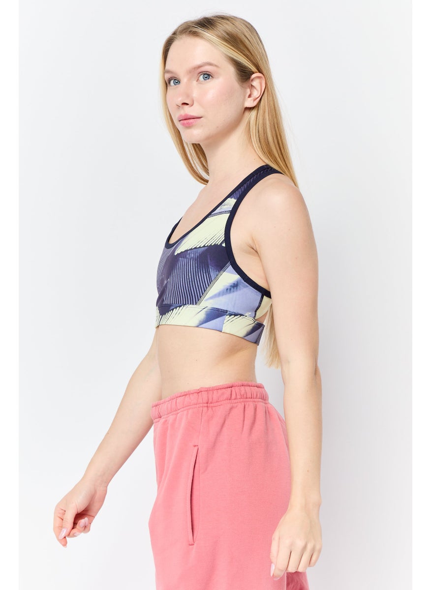 Reebok Women Brand Logo Padded Sports Bra, Multicolor  - Image 3
