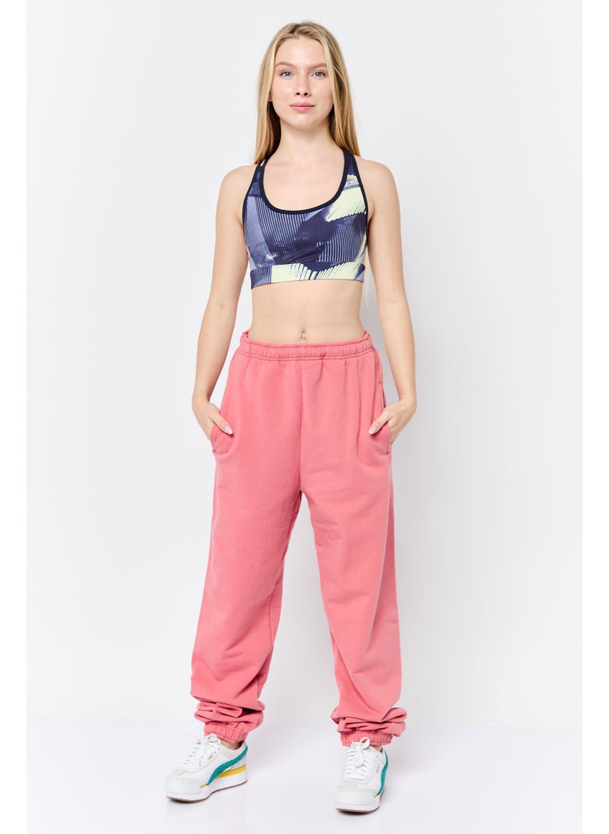 Reebok Women Brand Logo Padded Sports Bra, Multicolor  - Image 2