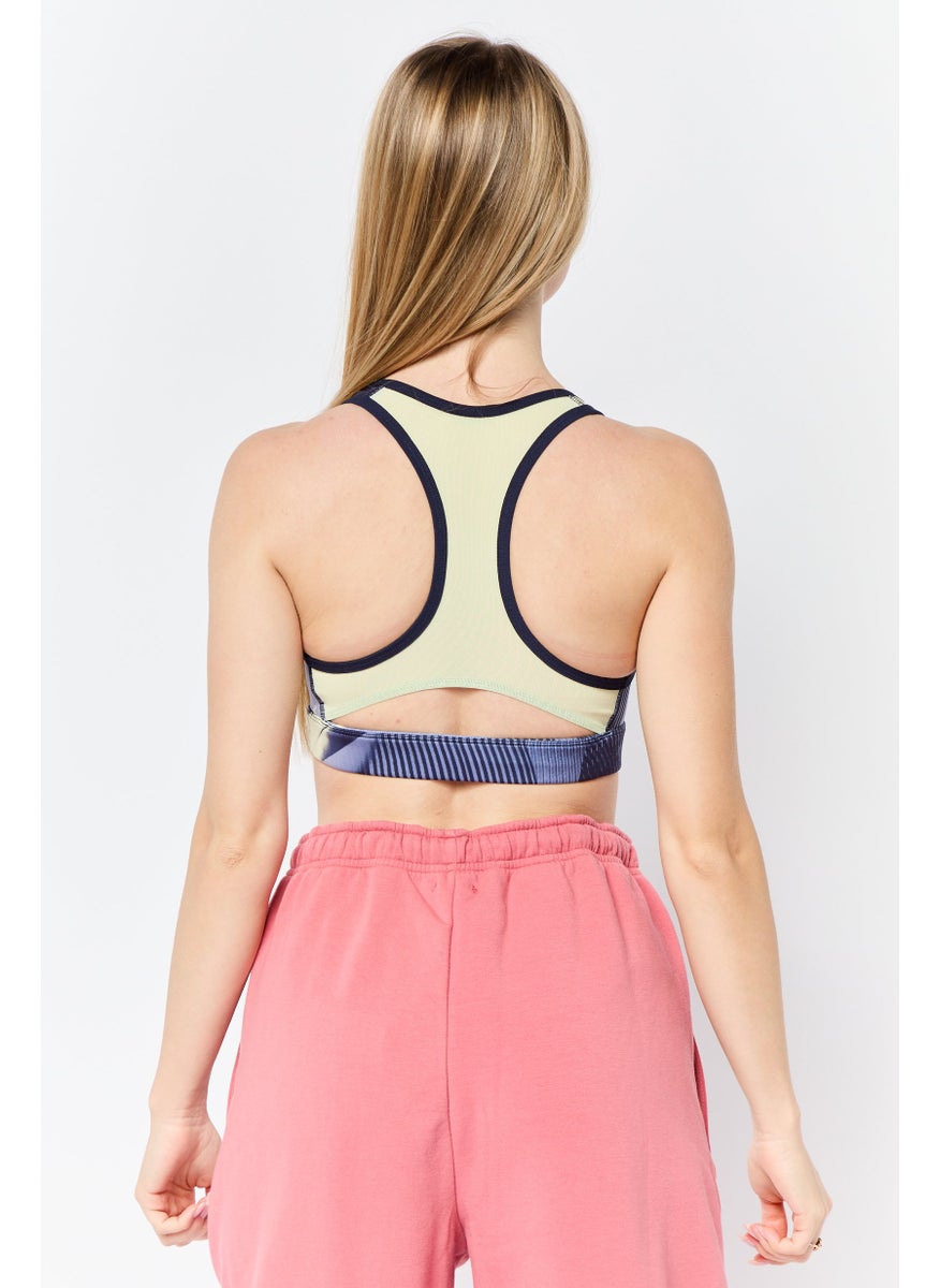 Reebok Women Brand Logo Padded Sports Bra, Multicolor  - Image 4