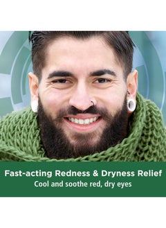 Rohto Cool Relief, Redness Reliever Lubricant Eye Drops, Relieves Redness, Prevents and Protects Further Irritation, Cools and Soothes Red, Dry, Itchy Eyes, Fast-Acting Formula, 0.4 fl oz (Pack of 3)  - Image 2
