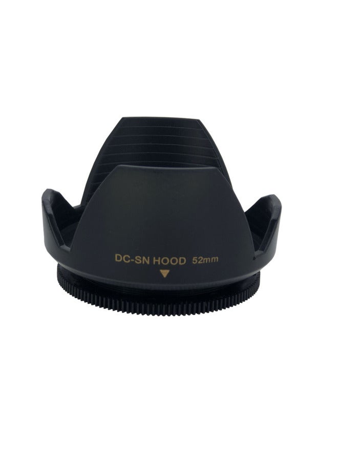 Camera Universal Screw Lotus Cover 49mm -82mm Caliber Lens Hood SLR Camera Sunshade-Color:77MM  - Image 3