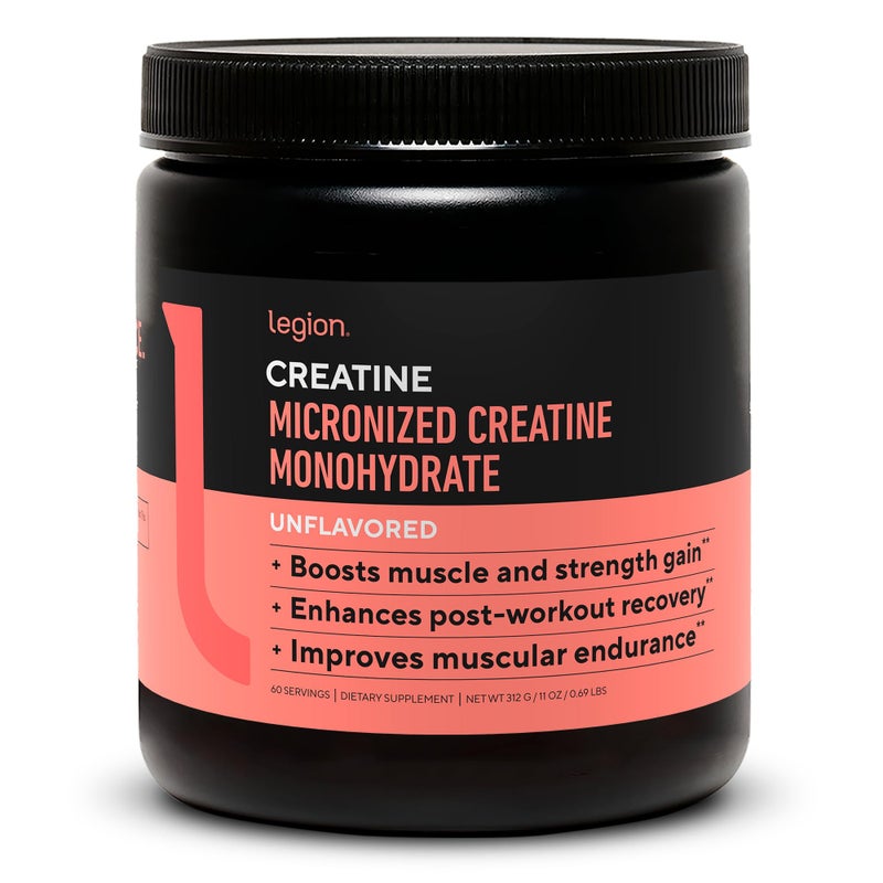 LEGION Micronized Creatine Monohydrate Supplement - Clean Creatine Powder for Muscle Gain & Post Workout Recovery - Micronized Creatine Supplement for Maximum Absorption (60 Servings, Unflavored) - Image 2
