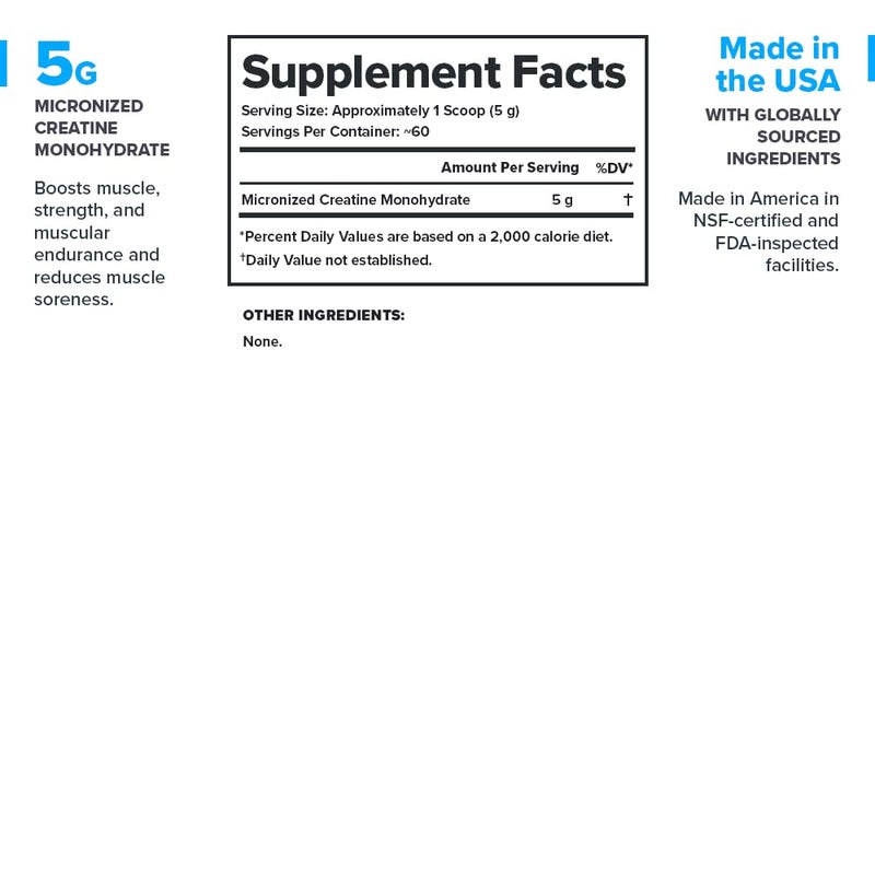 LEGION Micronized Creatine Monohydrate Supplement - Clean Creatine Powder for Muscle Gain & Post Workout Recovery - Micronized Creatine Supplement for Maximum Absorption (60 Servings, Unflavored) - Image 3