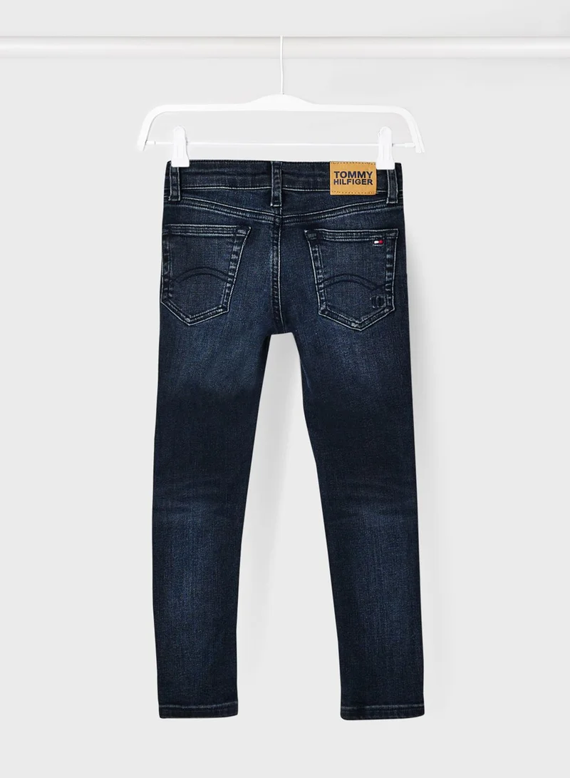TOMMY HILFIGER Kids Simon Skinny Faded Jeans