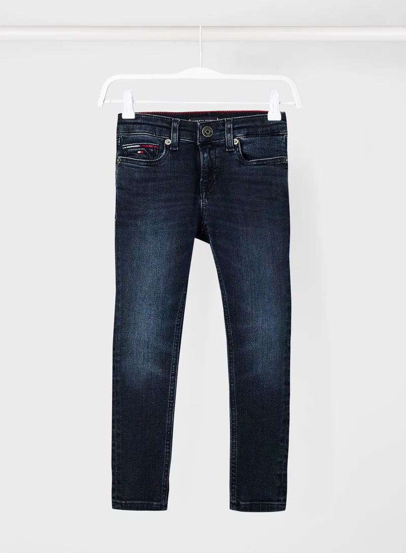 TOMMY HILFIGER Kids Simon Skinny Faded Jeans