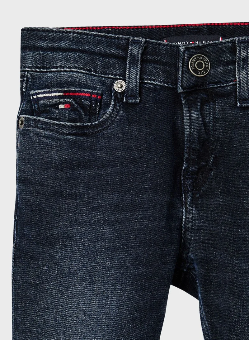 TOMMY HILFIGER Kids Simon Skinny Faded Jeans