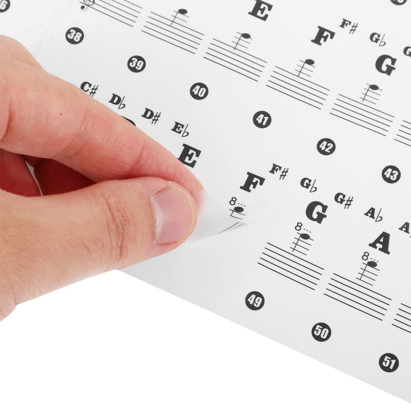 Piano Keyboard Stickers For Beginners Easy Apply Note Labels Music Learners - Image 5
