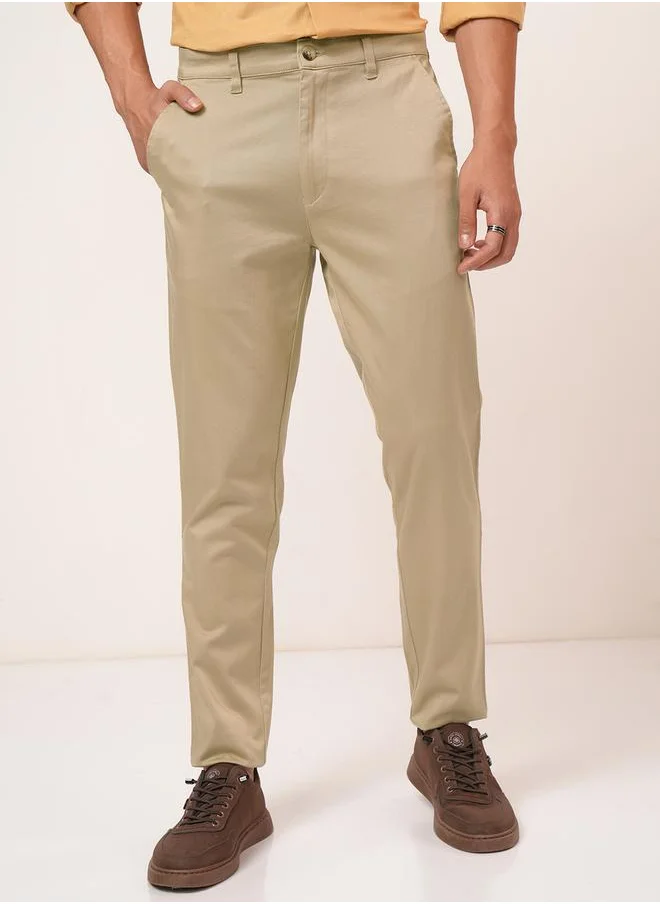 هاي لاندر Mid Rise Regular Fit Chino Trousers