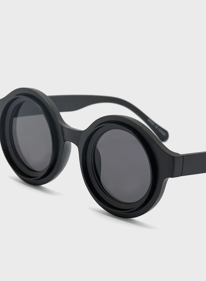 Ginger Round Len Sunglasses