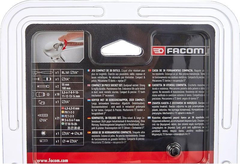 Facom 1/4-inch 6Pt Nano Screwdriver Set - Compact and Easy to Store - Image 4