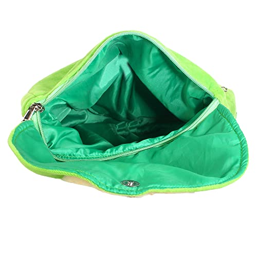 Frantic Kids Soft Animal Cartoon Travelling School Bag Soft Plush 1 Compartment Backpacks Boys Girls Baby For 2 To 5 Years Baby/Boys/Girls Nursery, Preschool, Picnic(Green_Ballerina_Doll),10 Litres - Image 4