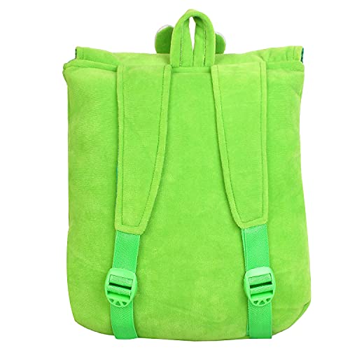 Frantic Kids Soft Animal Cartoon Travelling School Bag Soft Plush 1 Compartment Backpacks Boys Girls Baby For 2 To 5 Years Baby/Boys/Girls Nursery, Preschool, Picnic(Green_Ballerina_Doll),10 Litres - Image 3