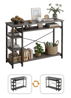 Stubborn 130*35*90cm 3 Tier Console Table with Storage Shelf Simple Sofa Table Coffee Corner and Entryway Table for Couch Hallway Entrance Living Room  - Image 2
