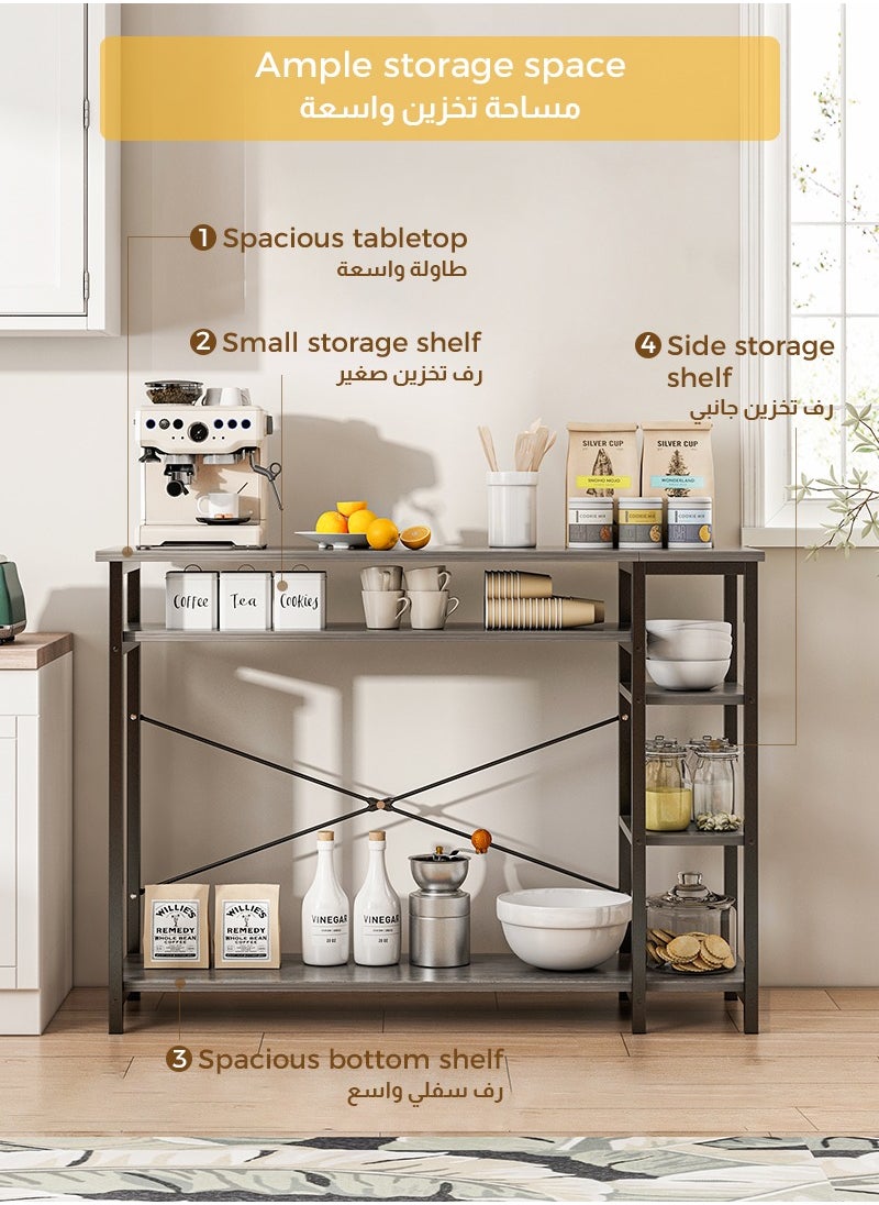Stubborn 130*35*90cm 3 Tier Console Table with Storage Shelf Simple Sofa Table Coffee Corner and Entryway Table for Couch Hallway Entrance Living Room  - Image 3