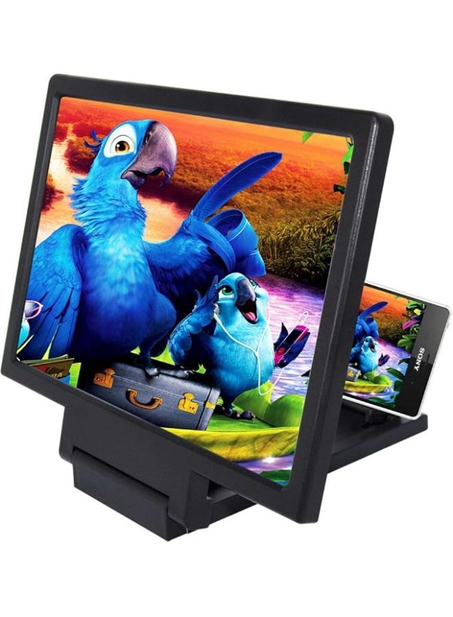 3D Screen Magnifier for Mobile Phones – HD Video Enlarger with Foldable Stand for Easy Viewing - Image 4