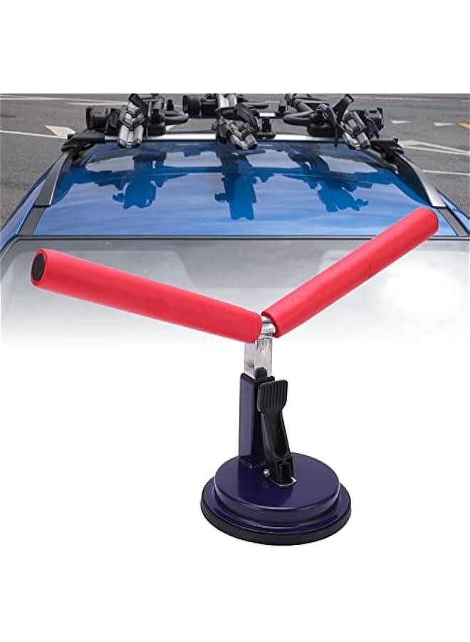 Generic Universal Kayak Roof Rack Heavy Duty Canoe Surfboard Snowboard Mounting Carrier for Car Top Red Kayak Car Top Mount Carrier - Image 3