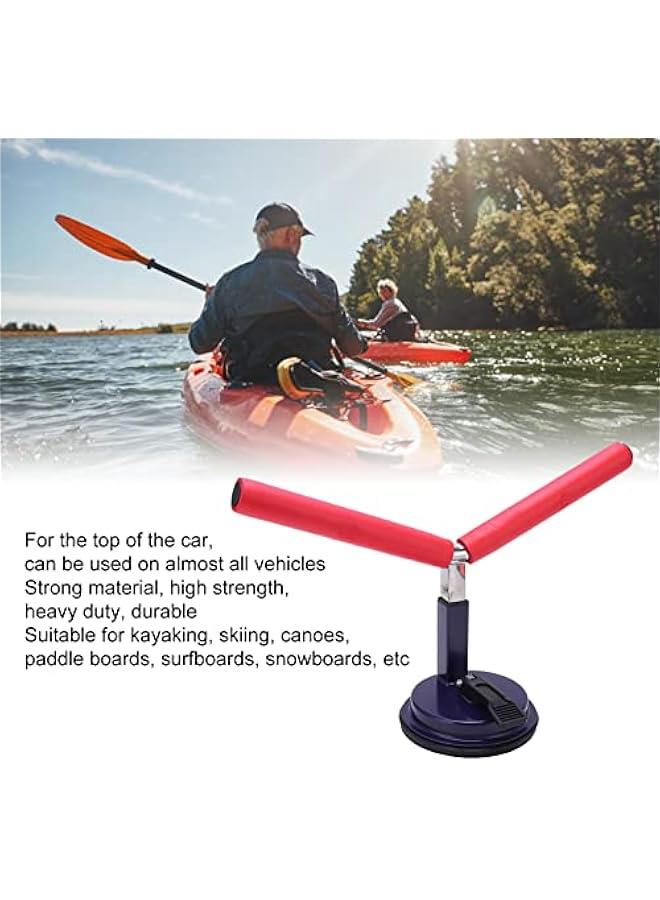 Generic Universal Kayak Roof Rack Heavy Duty Canoe Surfboard Snowboard Mounting Carrier for Car Top Red Kayak Car Top Mount Carrier - Image 4