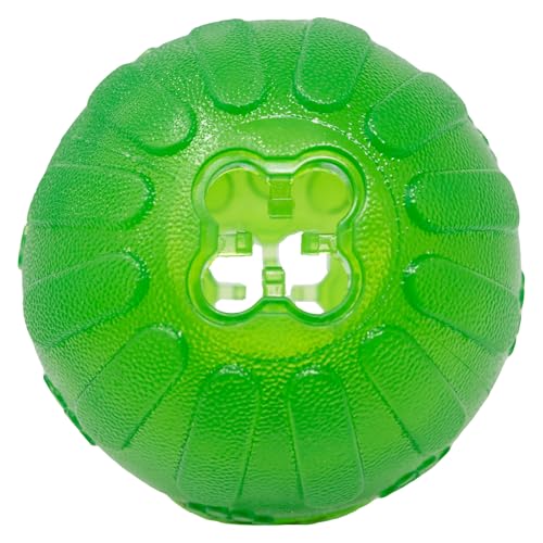 Starmark Treat Dispensing Chew Ball Tough Dog Toy, Medium/Large for Large Breeds - Image 2