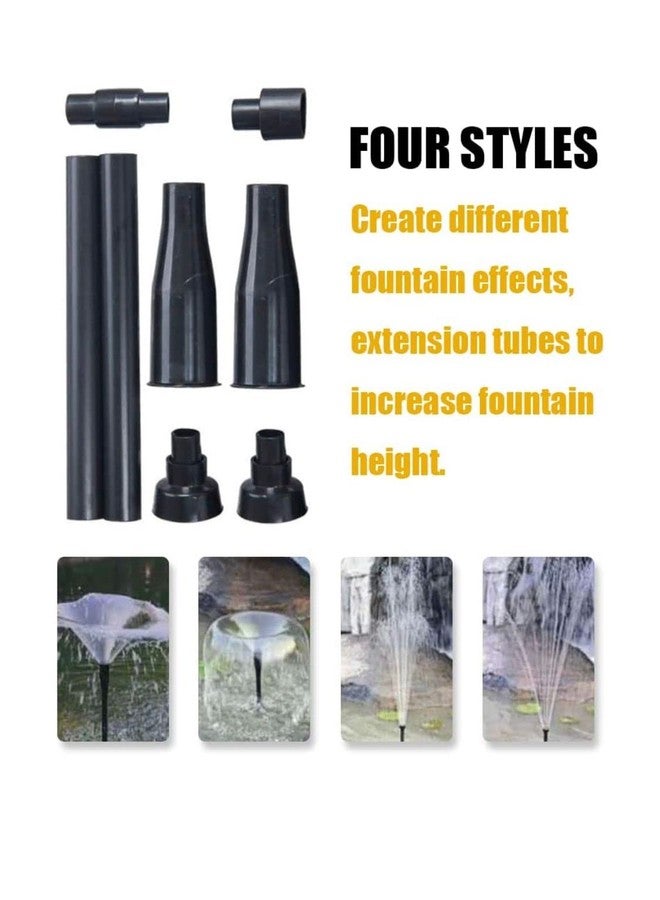 FLOJOY Asian Pumps & Machineries 12W Submersible Fountain Pump 12 LEDs with 8 Pcs Nozzle Set, 4 Fountain Sh - Image 2