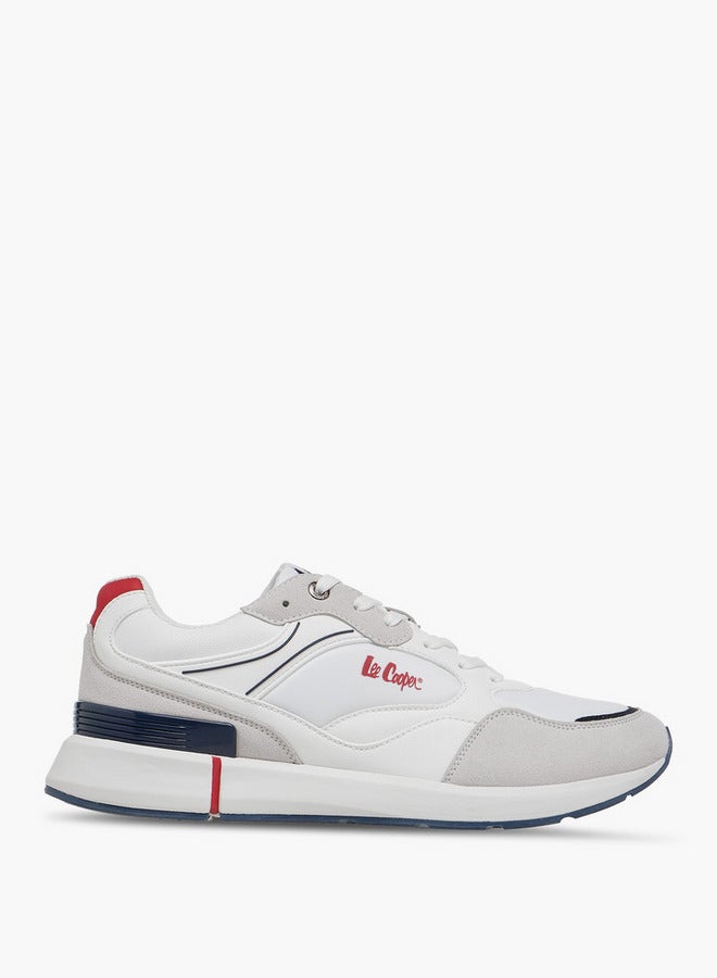 Lee Cooper Men's Logo Print Lace-Up Sneakers  - Image 3