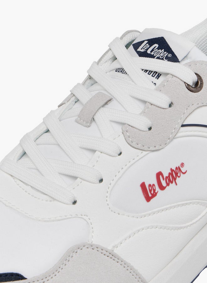 Lee Cooper Men's Logo Print Lace-Up Sneakers  - Image 4