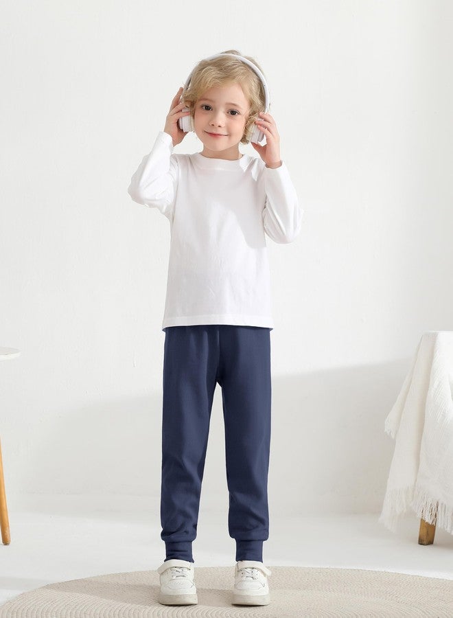 Resinta 4 Packs Toddler and Boys 100% Cotton Pants Kids Sport Pull on Jogger Pants 2T-6Year - Image 5