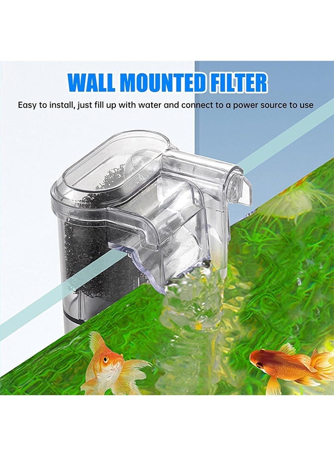 الضفدع الحقيقي فلتر حوض أسماك، فلتر حوض سمك رفيع بسعة تصل إلى 20 لترًا، تشغيل هادئ، موفر للطاقة 3 وات، مثالي للأسماك الباردة والاستوائية - Image 2