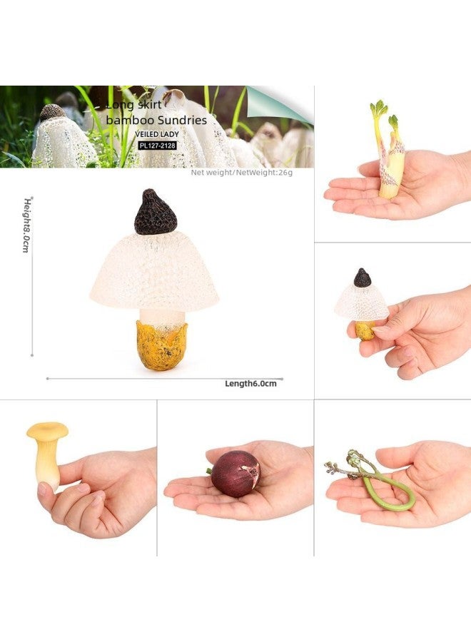 Realistic Animal Plant Simulation Models Toys-Color:PL127-2154 Long Skirt Dictyophora (yellow)  - Image 3