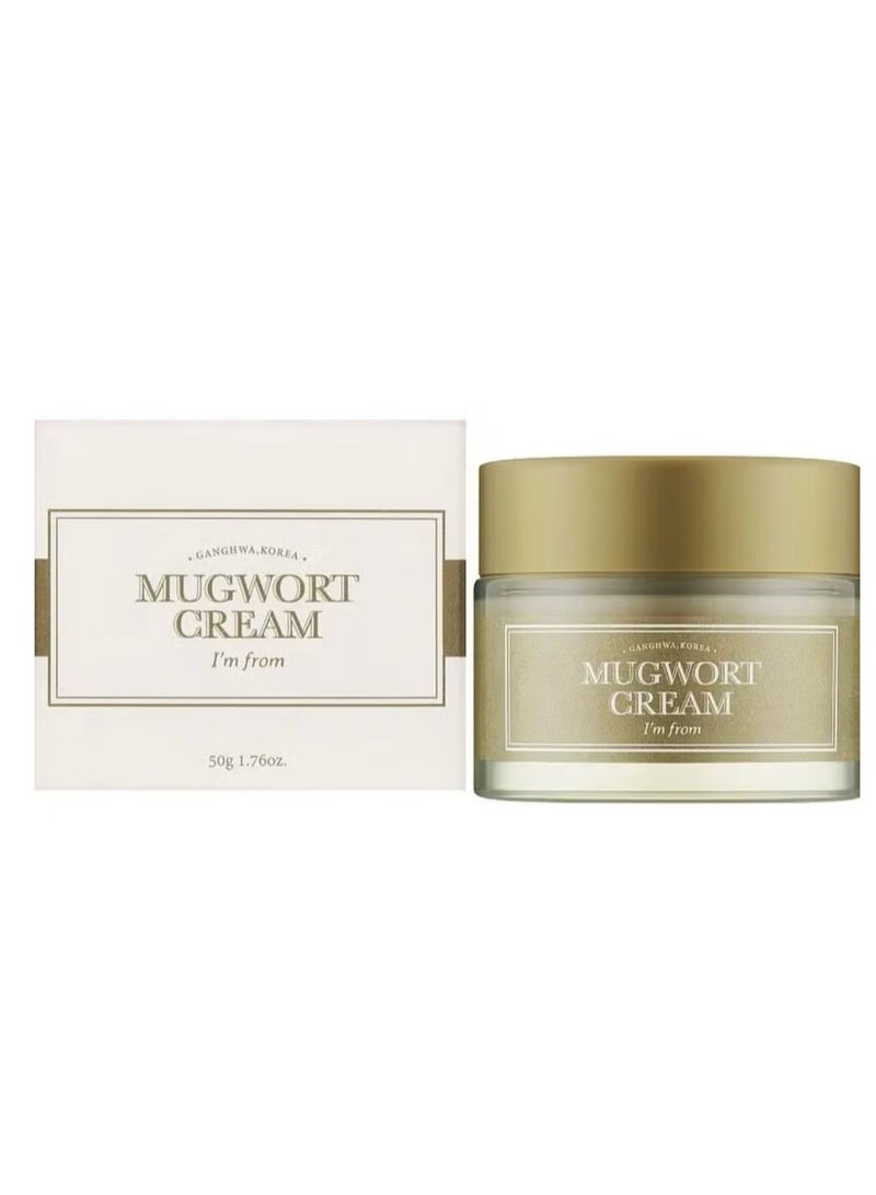 I'M FROM Mugwort Cream, For all skin type, 50g 1.69 Fl Oz| Moisturizer Soothing, Calming, Redness Relief with Sebum control - Image 1