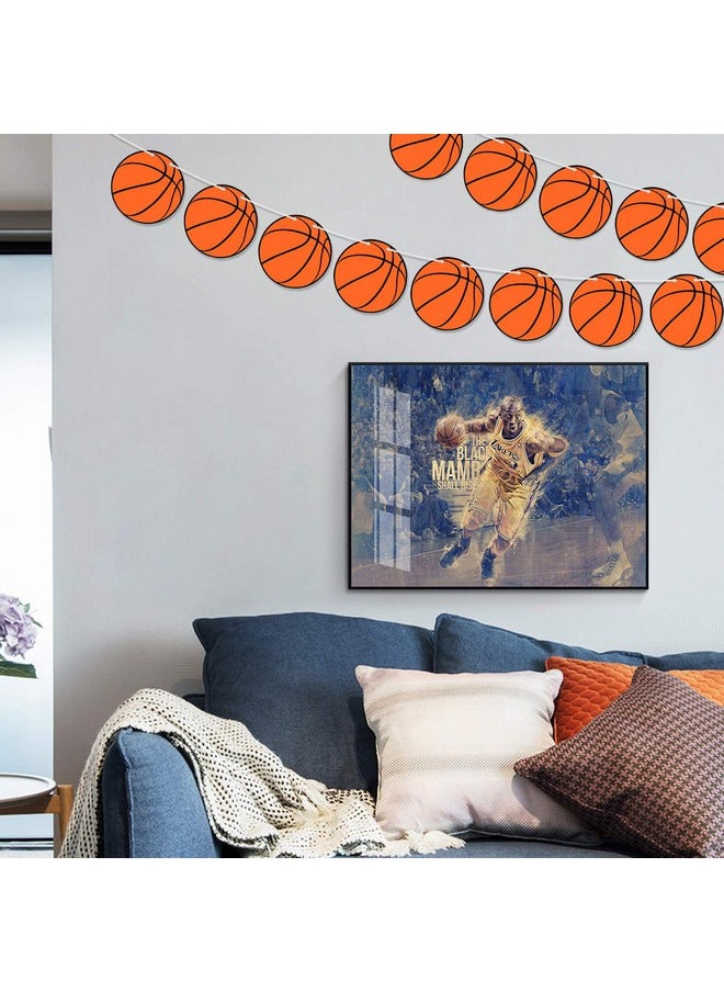 JOLLYSTYLE - 3Pcs Basketball Party Supplies Party Banners Sports Basketball Game Party Decorations Basketball Baby Shower/Birthday Party Garland Wall Decorations Photo Props - Image 1