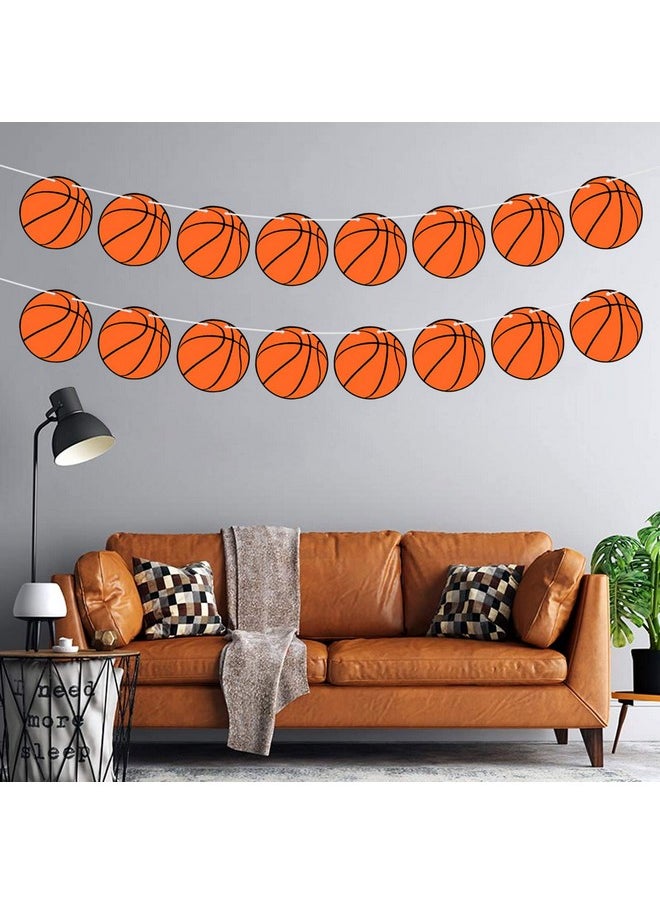 JOLLYSTYLE - 3Pcs Basketball Party Supplies Party Banners Sports Basketball Game Party Decorations Basketball Baby Shower/Birthday Party Garland Wall Decorations Photo Props - Image 1