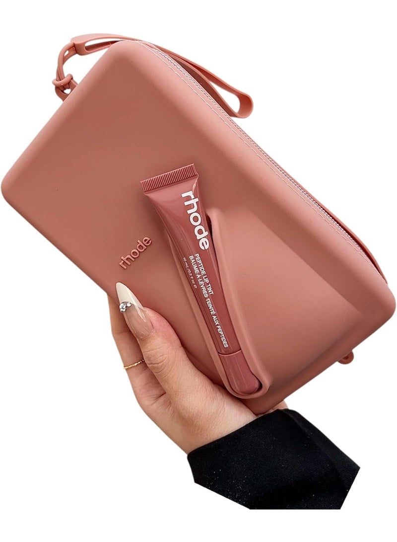 رود حقيبة رود بوتش مع حزام قابل للتعديل وملمع شفاه - حقيبة مستحضرات تجميل صغيرة انيقة للمكياج والسفر والضروريات اليومية (توست) - Image 1