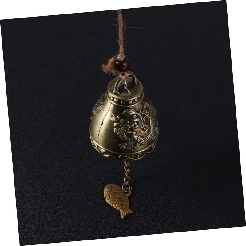 Alloy Wind Chime Dragon Pattern Outdoor Garden Decor Bronze Hanging Ornament - Image 4