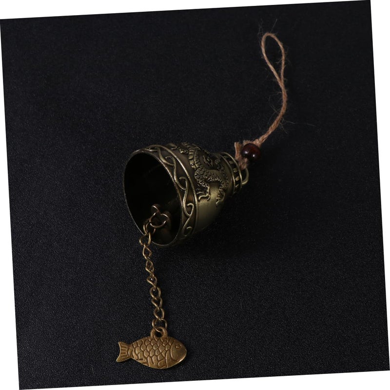 Alloy Wind Chime Dragon Pattern Outdoor Garden Decor Bronze Hanging Ornament - Image 3