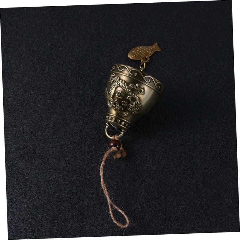 Alloy Wind Chime Dragon Pattern Outdoor Garden Decor Bronze Hanging Ornament - Image 5