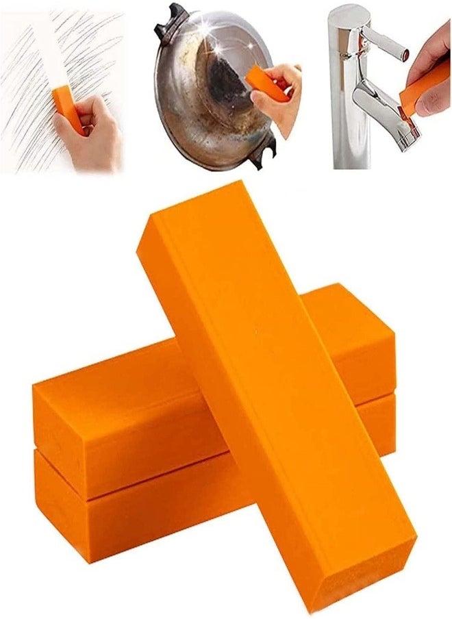 2 Pcs Stainless Steel Eraser,Stainless Steel Eraser，Decontamination Magic Eraser for Kitchen and Bathroom，Limescale Rust Glass Cleaning Eraser，Best Cleaning Supplies for The Toughest Stains & Dirt （orange） - pzsku/Z26944FF5226FB96E8C72Z/45/_/1730917176/391a4f0f-fc80-4378-a1a9-72b1026aa22c