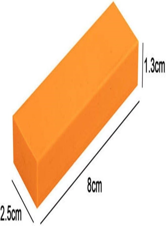 2 Pcs Stainless Steel Eraser,Stainless Steel Eraser，Decontamination Magic Eraser for Kitchen and Bathroom，Limescale Rust Glass Cleaning Eraser，Best Cleaning Supplies for The Toughest Stains & Dirt （orange） - Image 2