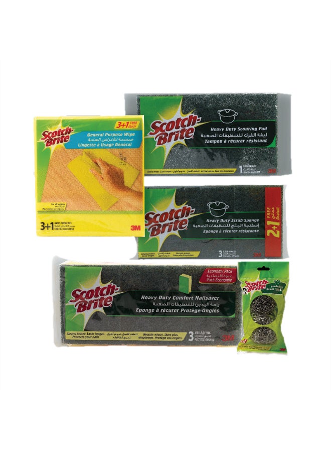 Scotch Brite حزمة مجموعة التنظيف