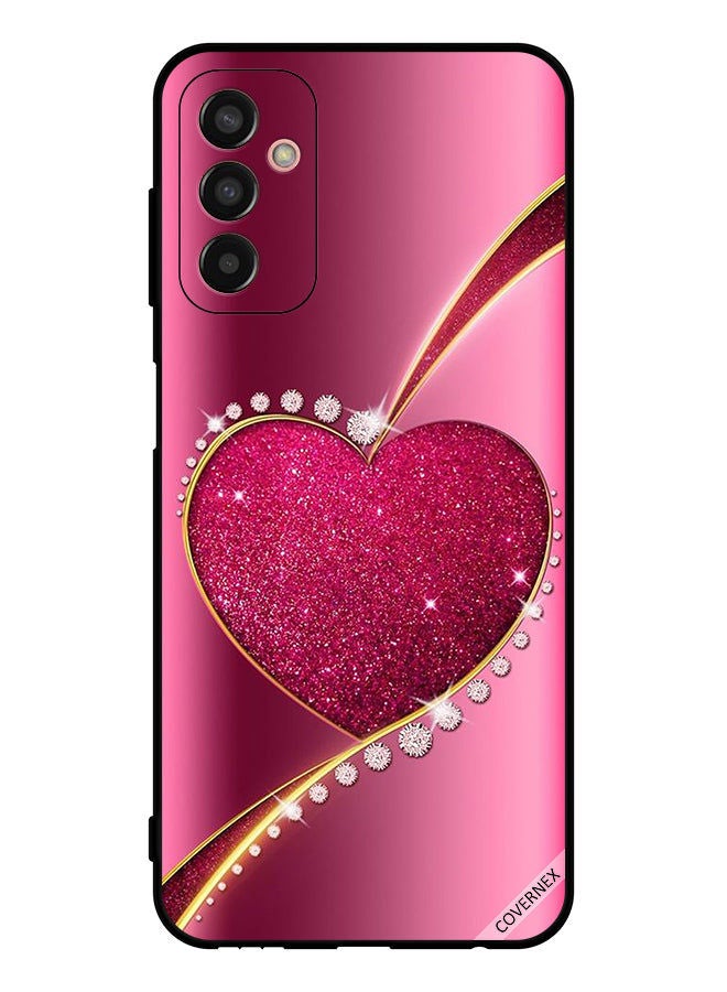 Covernex Protective Case Cover For Samsung Galaxy M13 Diamond Glitter Heart - Image 1