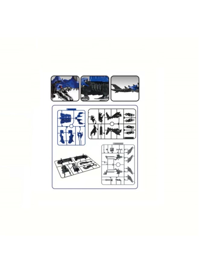 Generic - Creative DIY Manual Assembly Simulation Animal Electric Toy Mechanical Dinosaur Model Puzzle Assembly Toy Gift-Color:Sword-Coated Tyrannosaurus Rex - Image 1