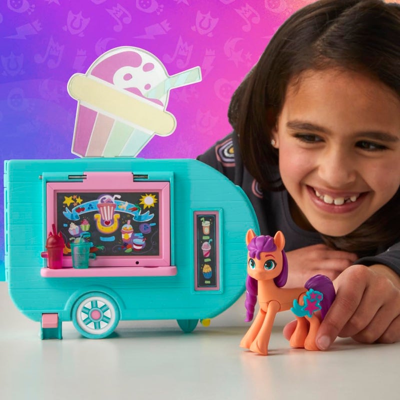 My Little Pony Playset Sunny Starscout Smoothie Truck Set, Hoof to Heart Pony Doll, Toys for Girls and Boys 5 Years Old+ - Image 2