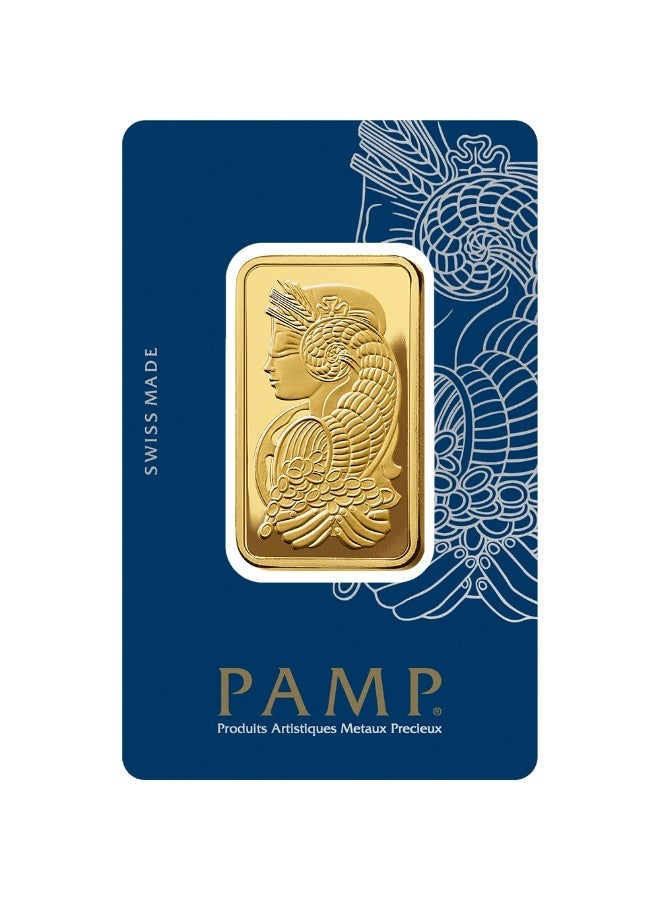 PAMP Suisse Lady Fortuna™ Gold Minted Bar – 1 oz (999.9 Fine Gold) - Image 1
