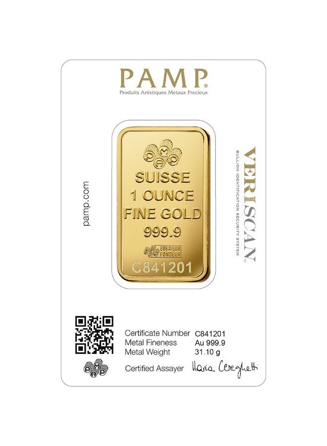 PAMP Suisse Lady Fortuna™ Gold Minted Bar – 1 oz (999.9 Fine Gold) - Image 3