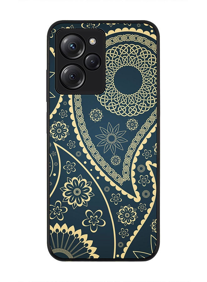 Stylizedd Rugged Black edge case for Poco X5 Pro Slim fit Soft Case Flexible Rubber Edges Anti Drop TPU Gel Thin Cover - Indian Nights - Image 1