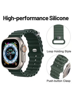 Ocean Band Compatible With Apple Watch 49mm 45mm 44mm 42mm 41mm 40mm 38mm For Women Men Breathable Waterproof Soft Silicone Sport Strap