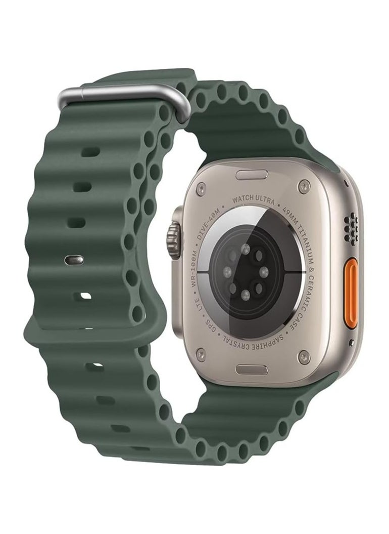 Generic - Ocean Band Compatible With Apple Watch 49mm 45mm 44mm 42mm 41mm 40mm 38mm For Women Men Breathable Waterproof Soft Silicone Sport Strap - Image 1