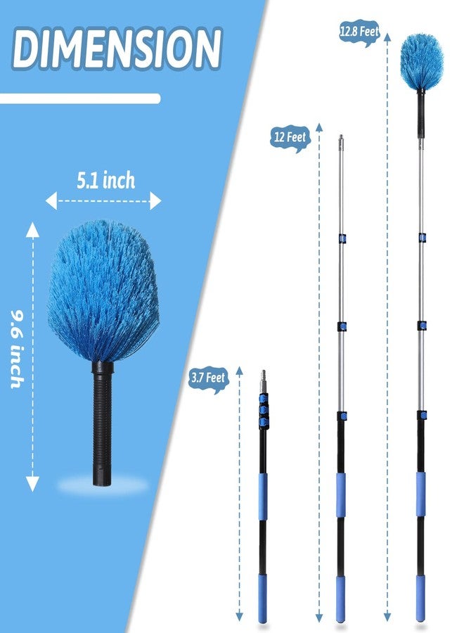 MAYKI 20 Foot Cobweb Duster with Extension Pole 2 PCS, Webster Cobweb Duster for High Ceilings/Corners, Spider Web Brush with Pole for Outdoor & Indoor Web Cleaning, Outdoor Cobweb Brush Kit by MAYKI - Image 5